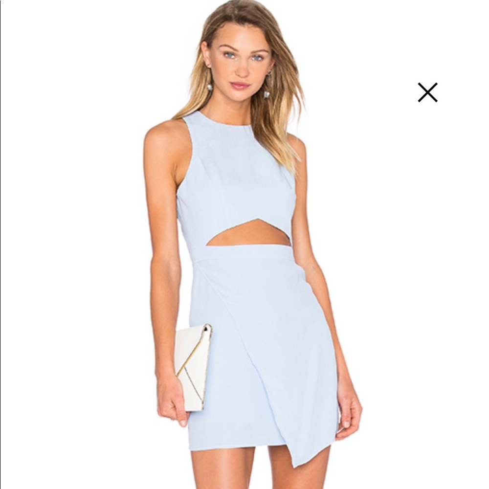 X Naven Twins Reality Bodycon Dress in Periwinkle